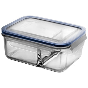 Glasslock Classic DUO Tempered Glass 1000ml Rectangle Divided Container