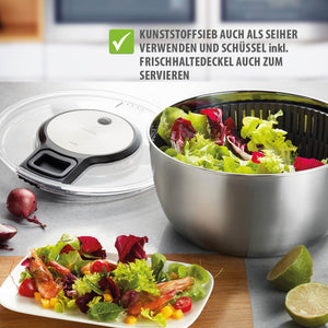 Salad spinner SPEEDWING®, stainless steel, 5 L