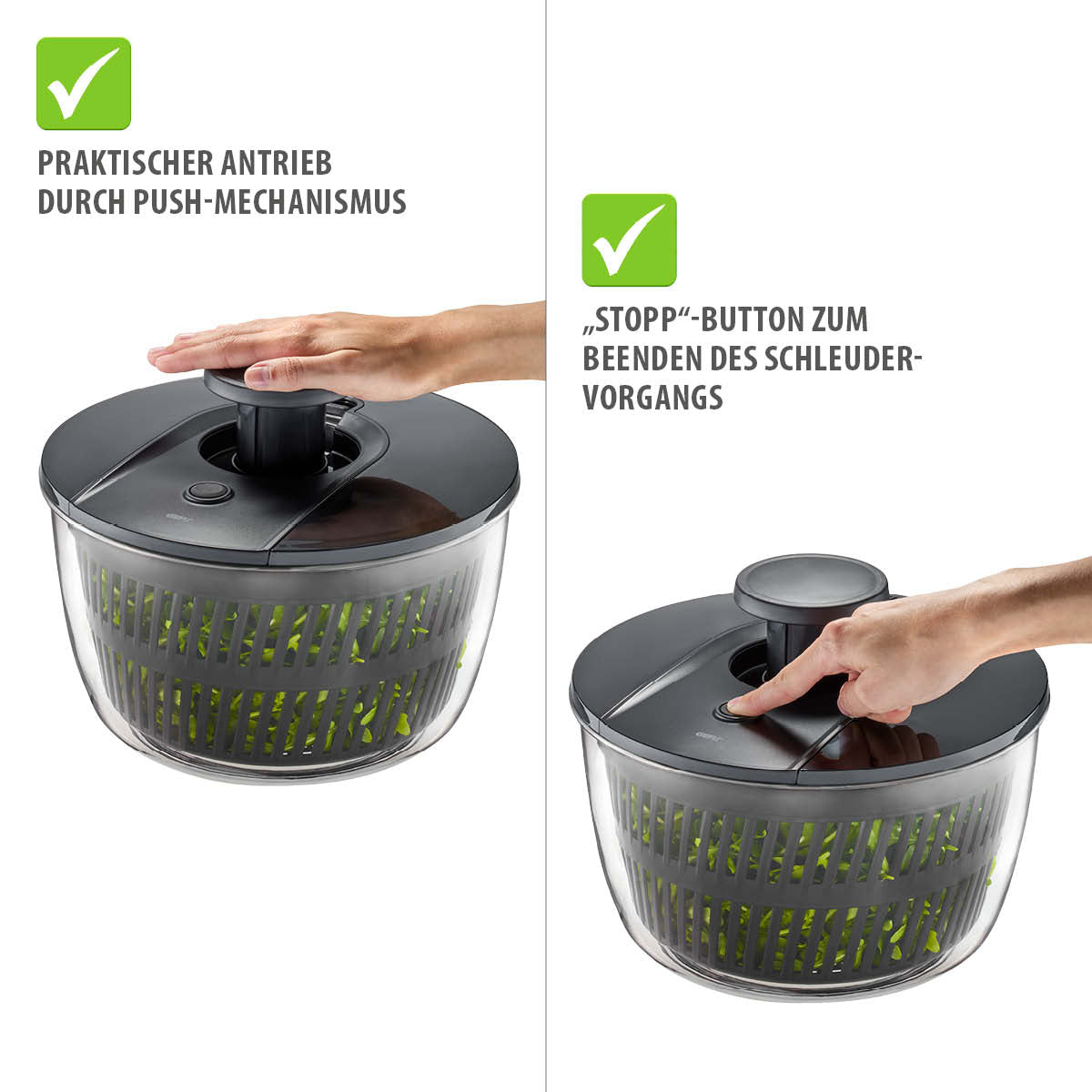 Salad spinner PUSH IT, 5 L