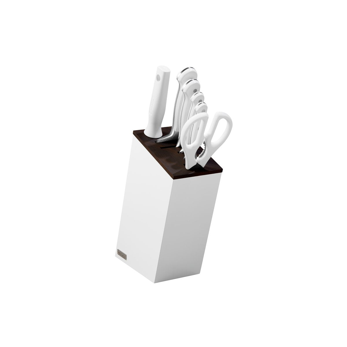Wusthof Classic White Knife Block Set 7pc With Santoku - Kitchenly