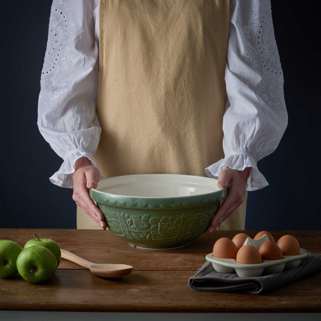 In The Forest Owl Dark Green Mixing Bowl, 26cm/ 2.7 Litre