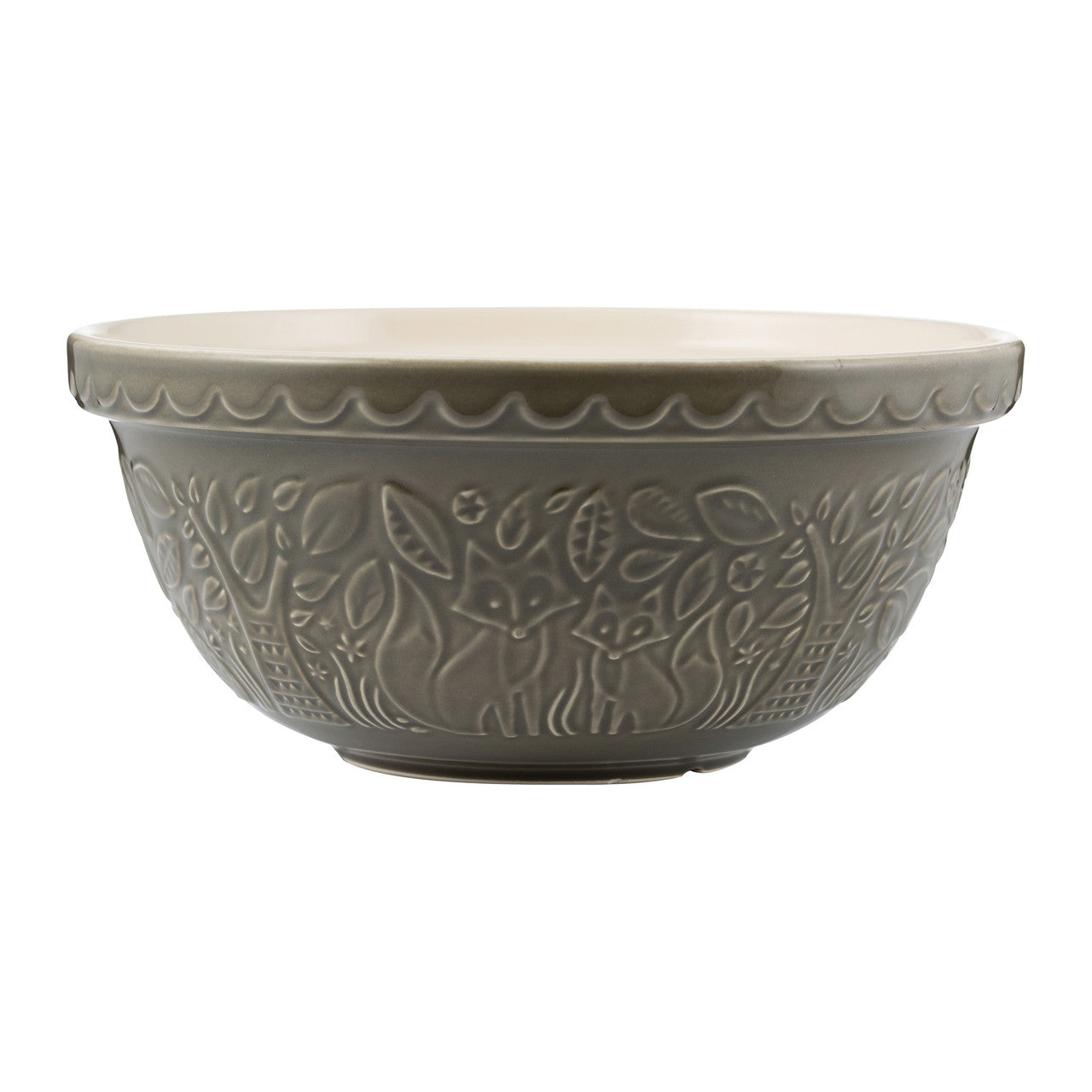 In The Forest Fox Grey Mixing Bowl, 29cm/ 4 Litre