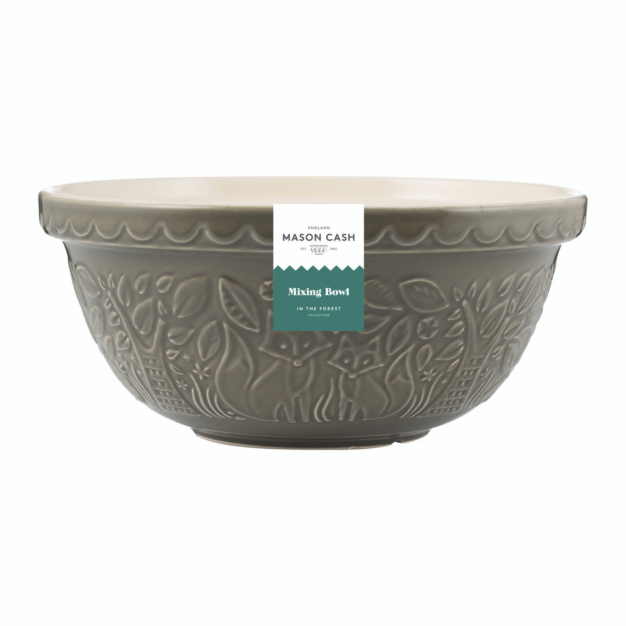 In The Forest Fox Grey Mixing Bowl, 29cm/ 4 Litre