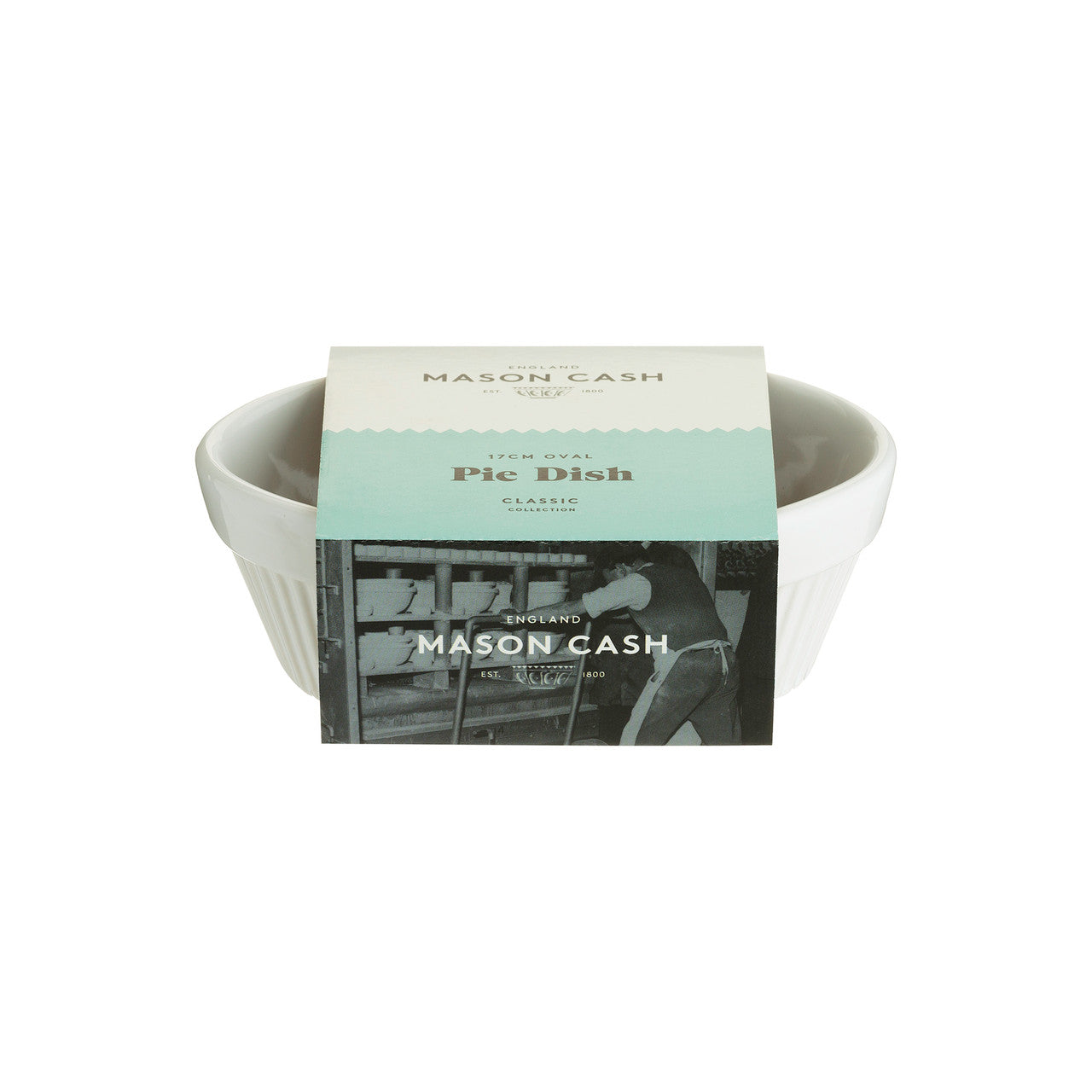 Classic Collection Oval Pie Dish, 17 x 12.5 x 6.5cm