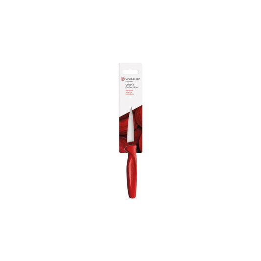 Wusthof Create Paring Knife 80mm Red - Kitchenly