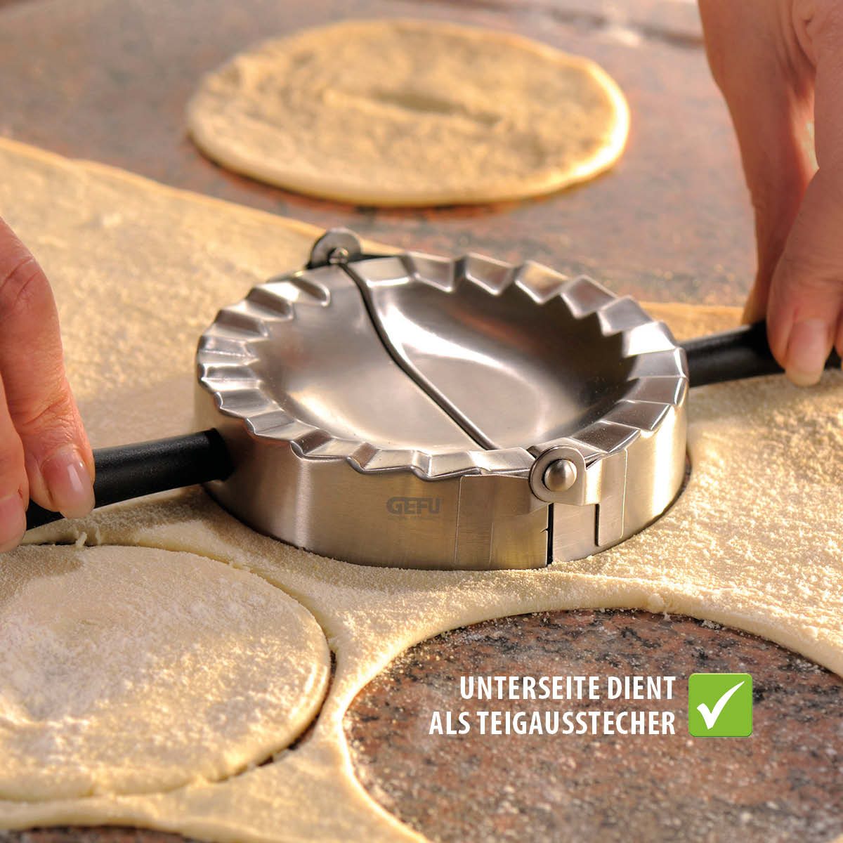 Ravioli-/pasta case maker RAVENNA, round