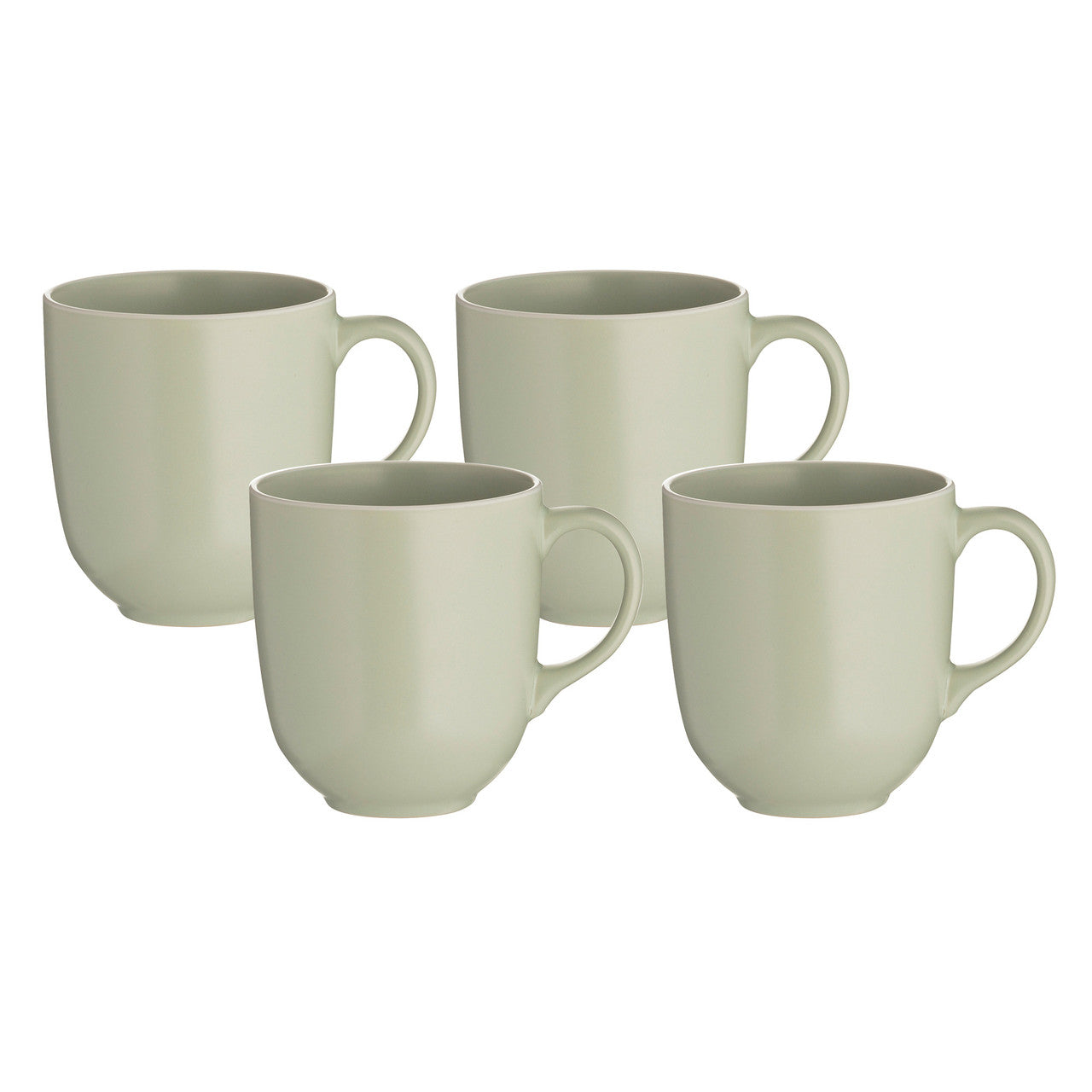 Classic Collection Green Set of 4 Mugs, 400ml