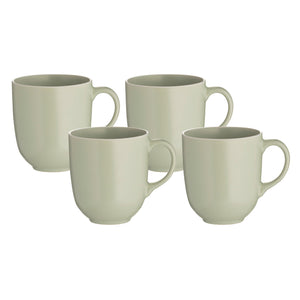 Classic Collection Green Set of 4 Mugs, 400ml
