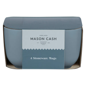 Classic Collection Grey Set of 4 Mugs, 400ml