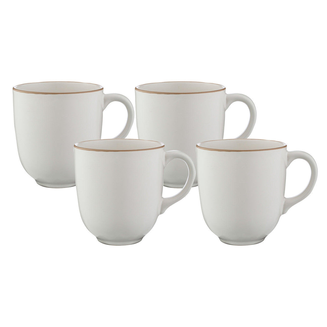 Classic Collection Cream Set of 4 Mugs, 400ml