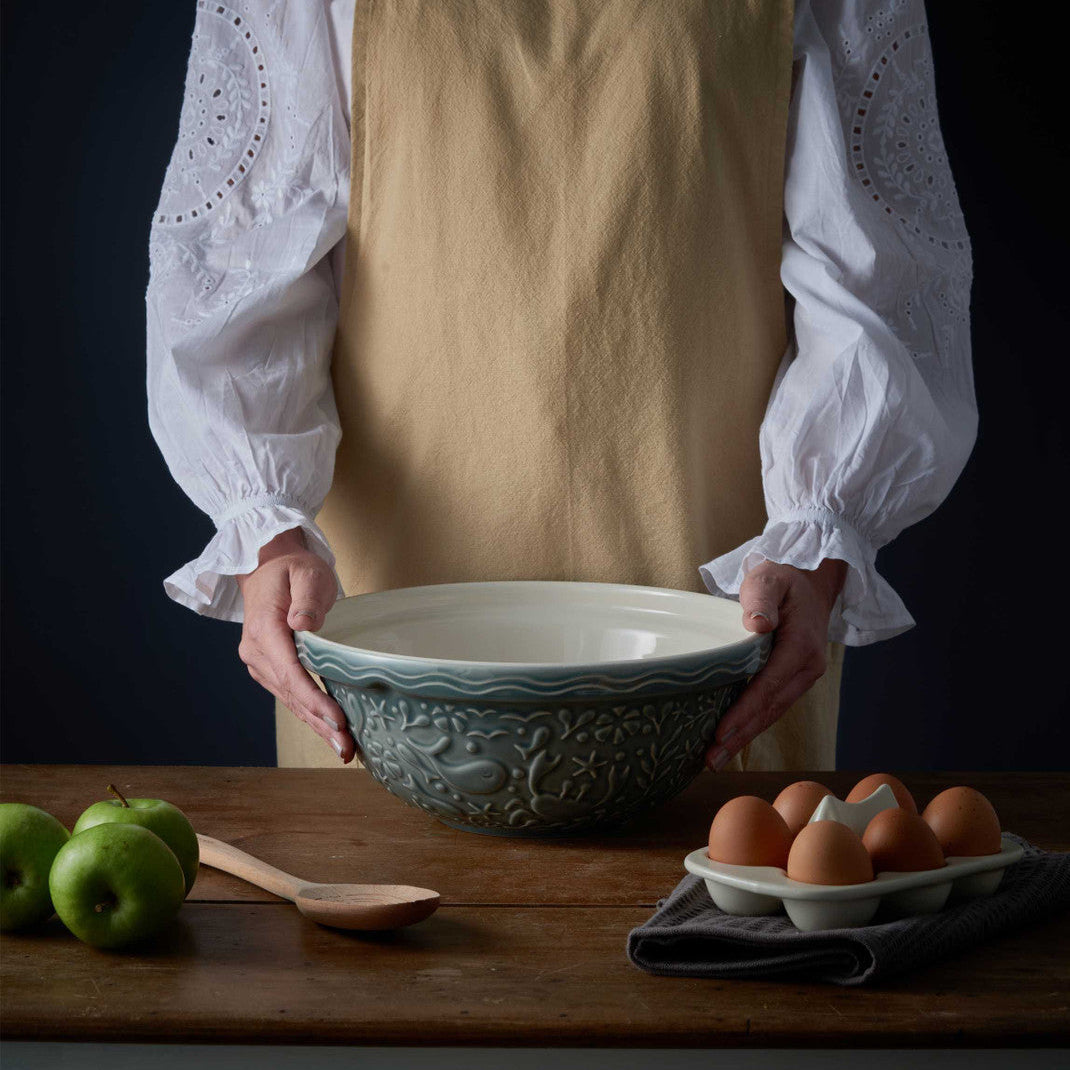 Nautical Grey Crab Mixing Bowl, 26cm/2.7 Litre