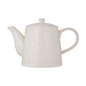 In The Meadow Cream Teapot, 15 x 23 x 13cm / 800ml