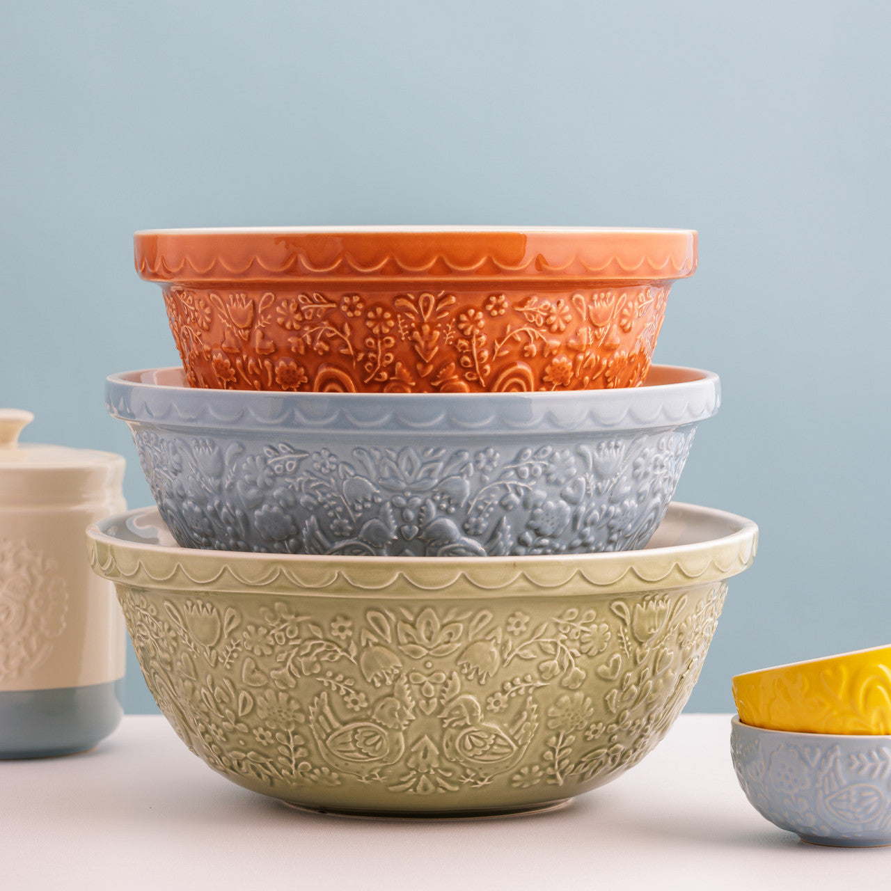 Home To Roost Orange Hen Mixing Bowl - 2 Litre / 24cm