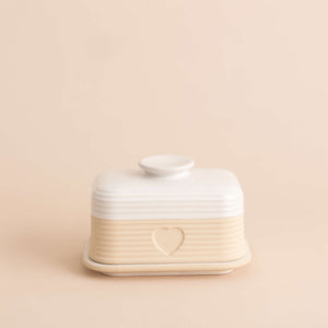 Rustic Charm Butter Dish, 10 x 15.6 x 10.6cm