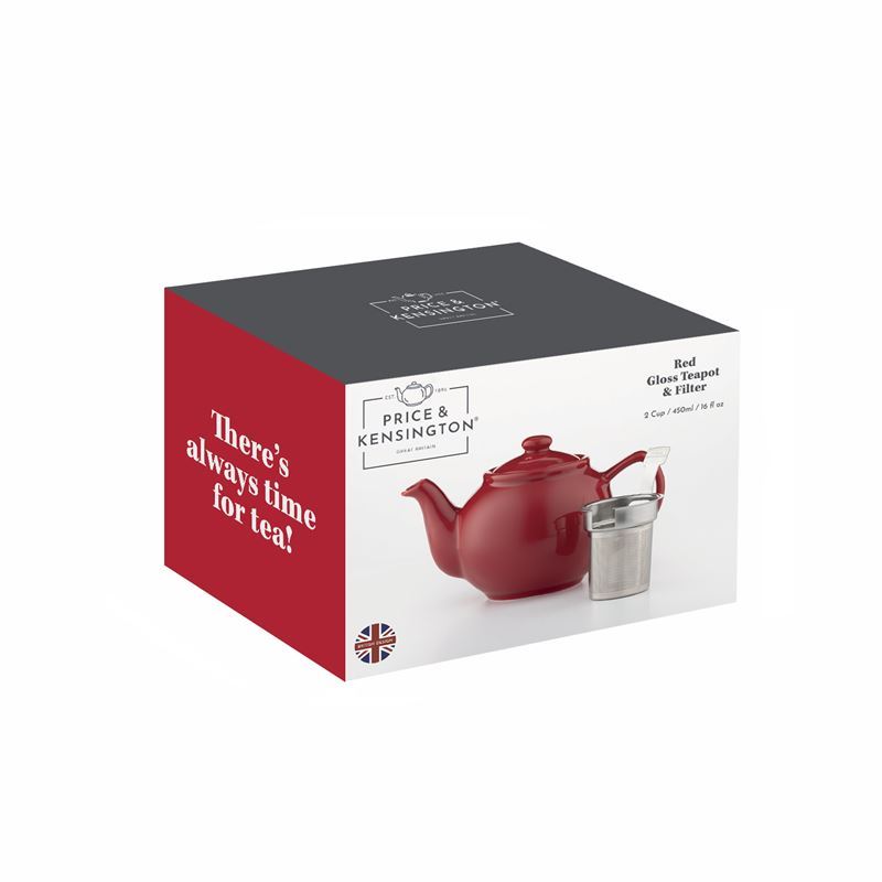 Price & Kensington – Tea Pot Red 2 Cup