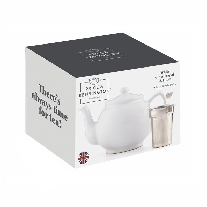 Price & Kensington – Tea Pot White 6 Cup