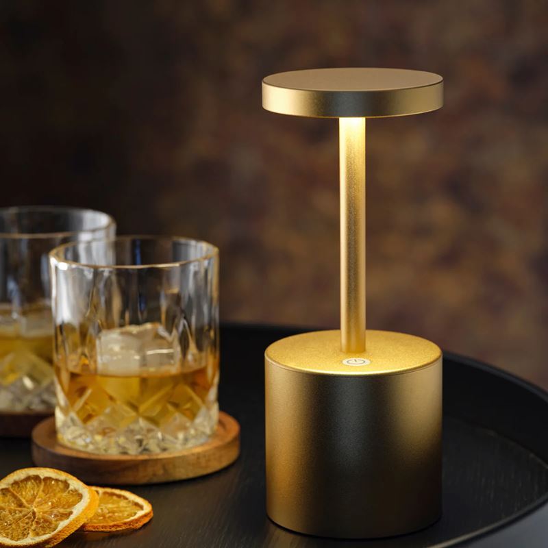 Tablekraft Ambience Charlotte Rechargeable Cordless LED Table Lamp - 5200mAh