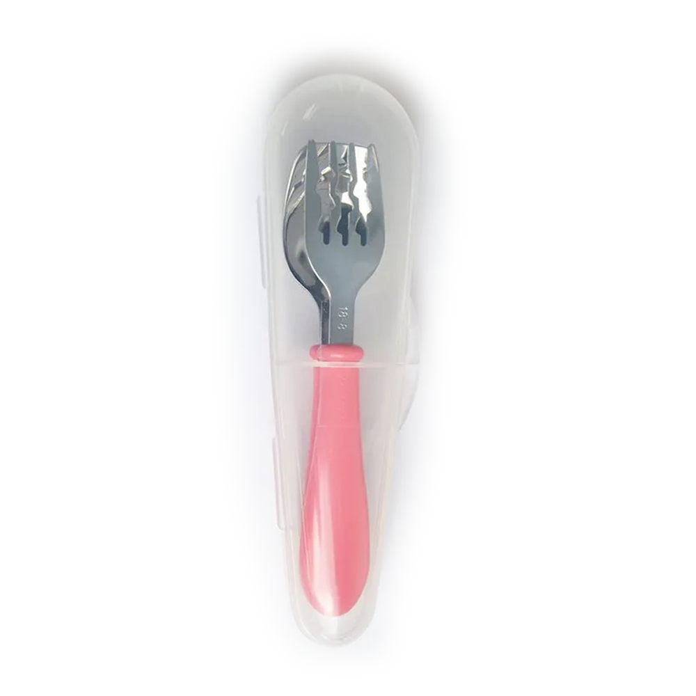 Cuitisan Infant Kid Smart Spoon Fork Set with Case