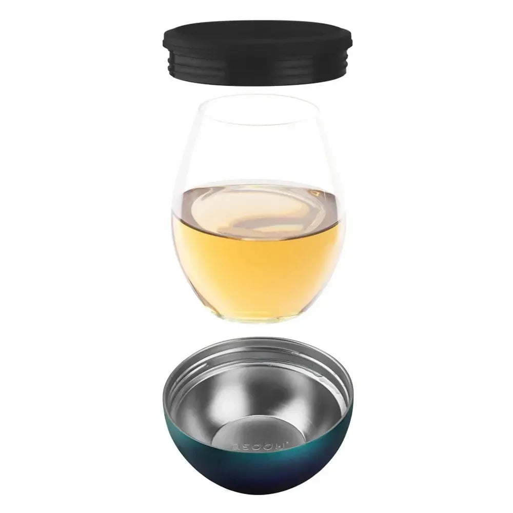 Asobu Insulated Wine Kuzie, Black - Kitchenly