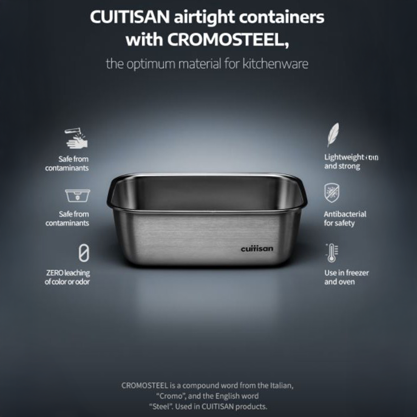 Cuitisan Partition Round No.2 Container - 280ml