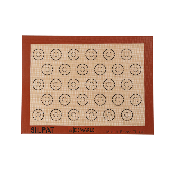 Demarle Exopat 50mm Macarons - 28 Stencils, 600x400mm - Kitchenly