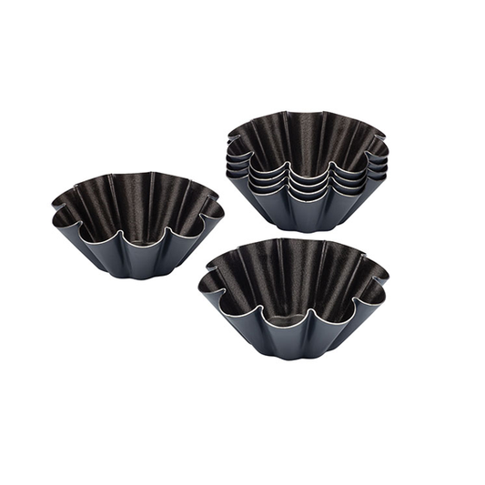 Matfer Bourgeat Exopan Brioche Mould 80mm Non-Stick(Pack of 12) - Kitchenly