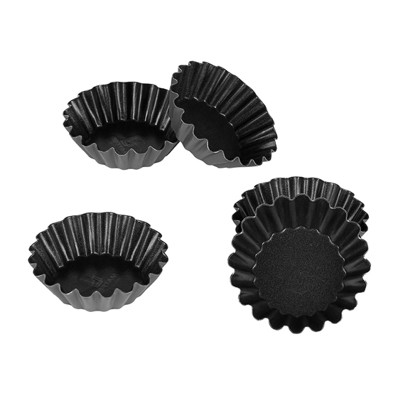 Matfer Bourgeat Exopan Brioche - 70mm, Small Wave, Non-Stick, Pack of 25 - Kitchenly