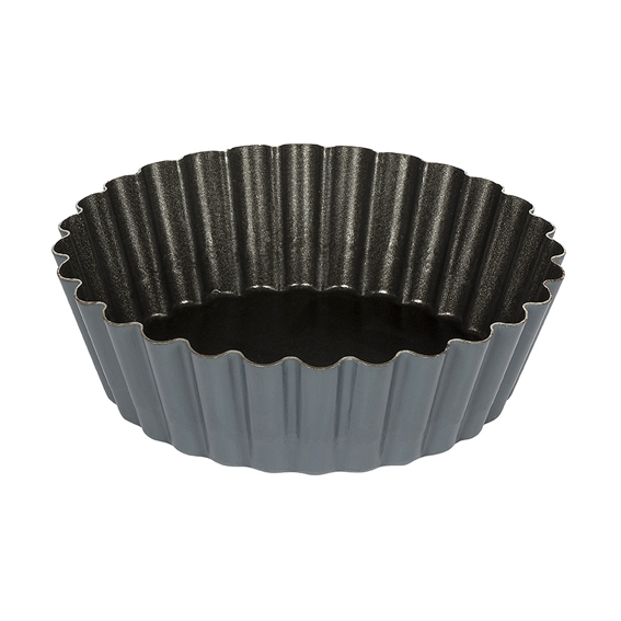 Matfer Bourgeat Exopan Cake Mould - 100mm, Fluted, Round, Non-Stick - Kitchenly