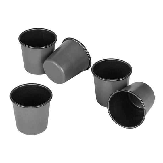 Matfer Bourgeat Exopan Dariole Mould - 60mm, Non-Stick,Pack of 6 - Kitchenly