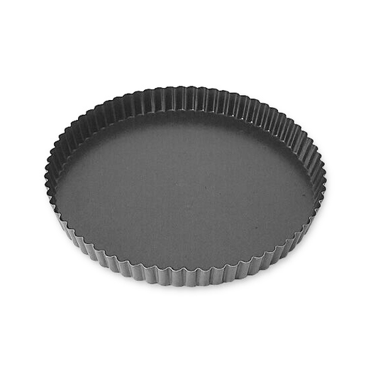 Matfer Bourgeat Exopan Fluted Quiche Pan - 220mm, Non-Stick - Kitchenly