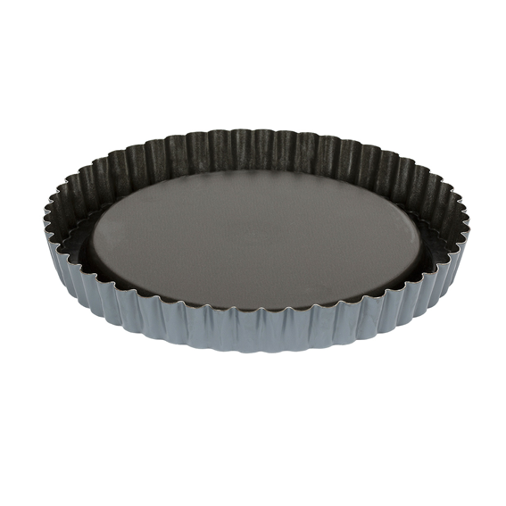 Matfer Bourgeat Exopan Fluted Tart Mould - 260mm, Non-Stick - Kitchenly