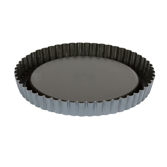Matfer Bourgeat Exopan Fluted Tart Mould - 280mm, Non-Stick - Kitchenly