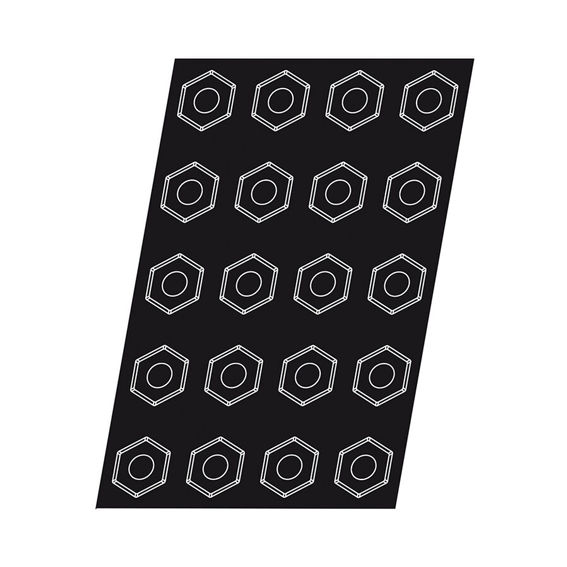 Demarle 1180 20 Hexagon - 80x25mm - Kitchenly