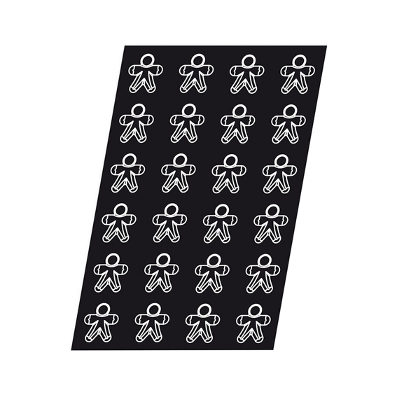 Demarle 1173 Ginger Bread Man - 70x60x12mm - Kitchenly