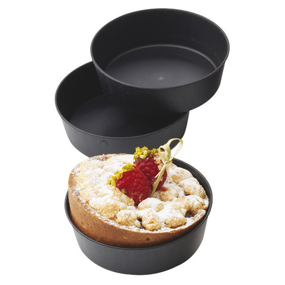 Matfer Bourgeat Exoglass Plain Tart Mould - 100x30mm - Kitchenly