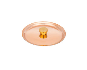 Matfer Bourgeat Lid - Copper, Brass Handle, 90mm