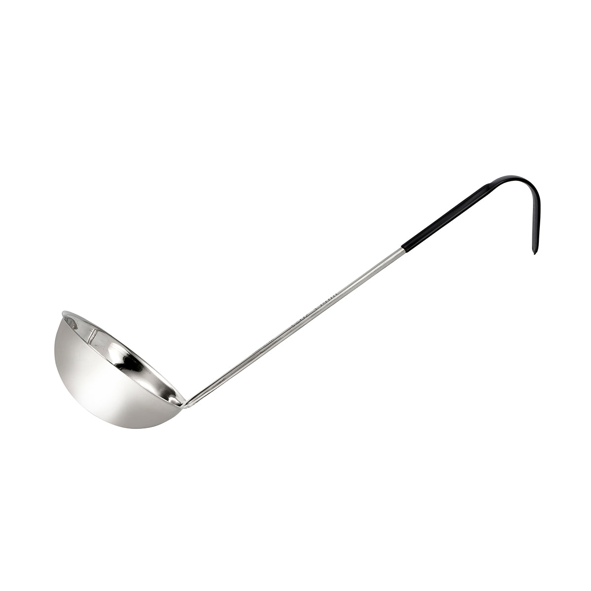Chef Inox Stainless Steel Ladle - 360ml, Black