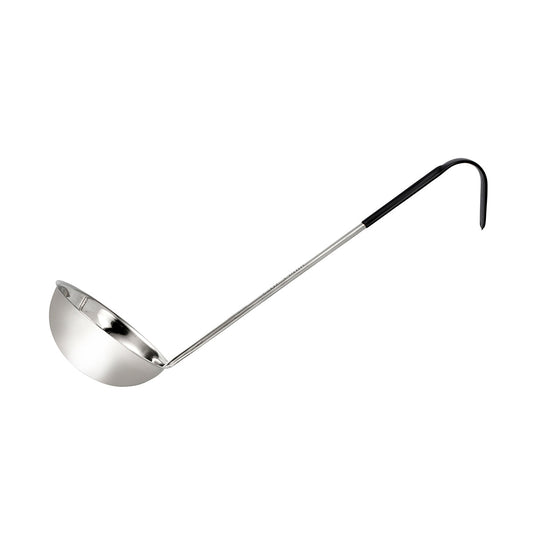 Chef Inox Stainless Steel Ladle - 360ml, Black