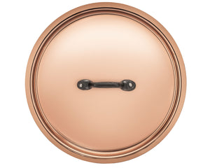Matfer Bourgeat Copper Lid - 140mm, Cast Iron Handle
