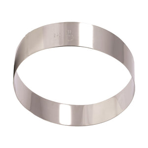 Matfer Bourgeat Stainless Steel Ice Cake Ring - 140x60mm
