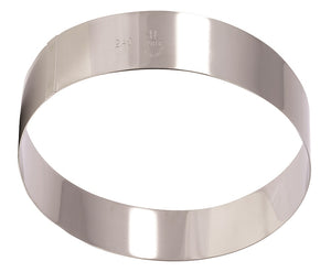 Matfer Bourgeat Stainless Steel Cake Ring - 180x35mm