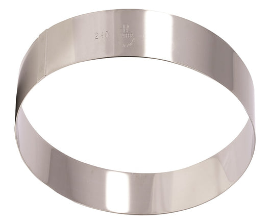 Matfer Bourgeat Stainless Steel Cake Ring - 180x35mm