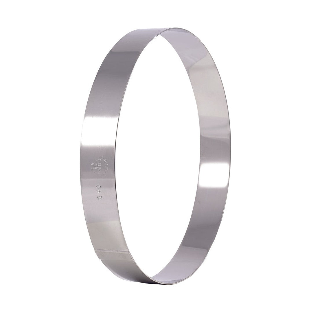 Matfer Bourgeat Stainless Steel Ice Cake Ring - 140x60mm