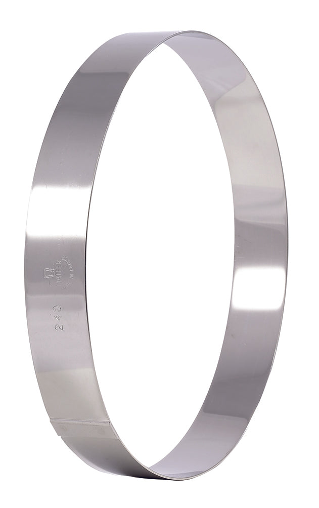 Matfer Bourgeat Stainless Steel Cake Ring - 220x35mm