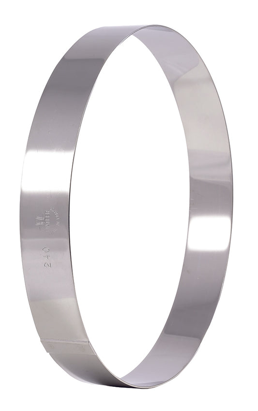 Matfer Bourgeat Stainless Steel Cake Ring - 180x35mm