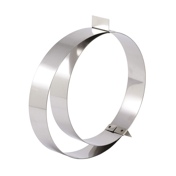 Matfer Bourgeat Stainless Steel Tart Ring - Adjustable - Kitchenly
