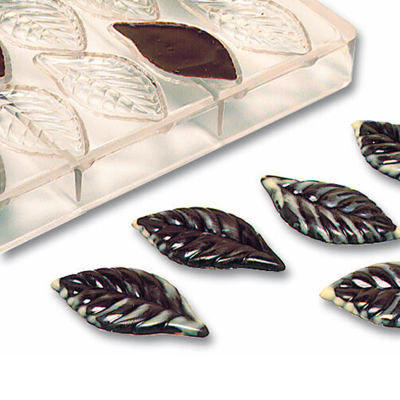 Matfer Bourgeat Chocolate Mould 21 Leaves - Kitchenly