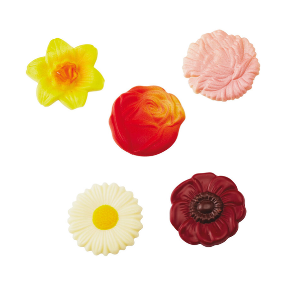 Matfer Bourgeat Chocolate Mould 20x5 Flower - Kitchenly