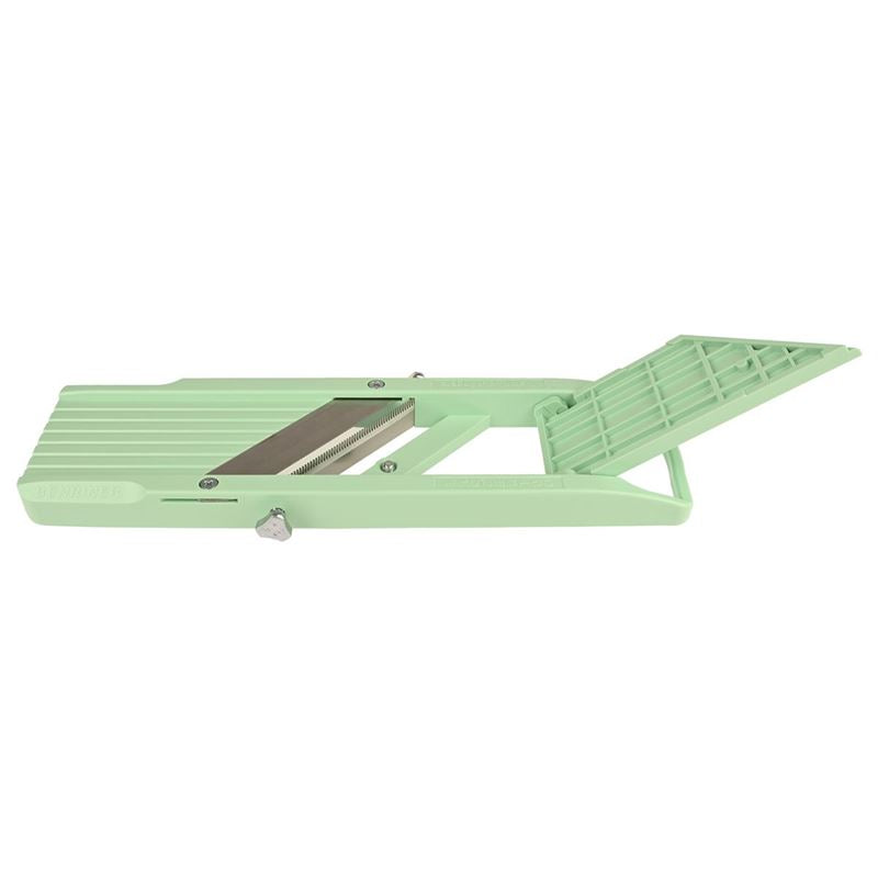 Benriner – No. 1 Vegetable Slicer 64mm – Thickness 0.3mm-5mm Interchange Blades Green (Made in Japan)
