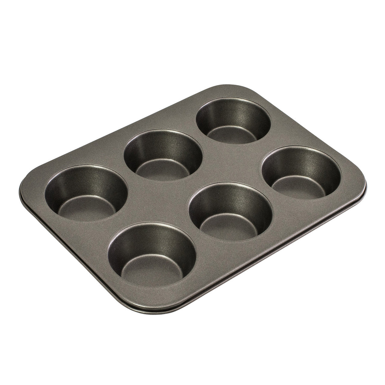 6 Cup Large Muffin Pan, 35 x 26cm/9 x 4cm - Non-stick